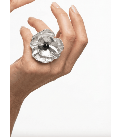 Mohnblume - Ring aus recyceltem Kunststoff Jianhui London damen frau kinder spezielle kaufen