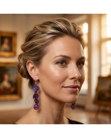 Nénuphar - Boucles d'oreilles pendantes en plastique upcyclé Jianhui London cuisinier pour le four anti chaleur