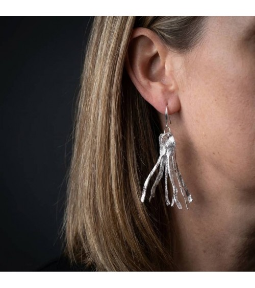 Aqua - Orecchini pendenti in plastica riciclata Jianhui London eleganti particolari da donna bambina