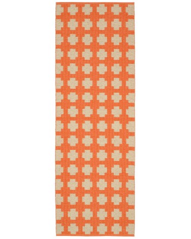Paloma Orange - Tappeto in vinile scandinavo Brita Sweden passatoia tappeti da cucina lavabile in lavatrice per esterno