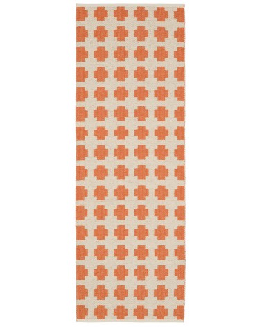 Paloma Orange - Tappeto in vinile scandinavo Brita Sweden passatoia tappeti da cucina lavabile in lavatrice per esterno