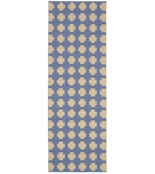 Paloma Vivid Blue - Scandinavian vinyl rug Brita Sweden cool vinyl rugs runner for kitchen washable outdoor rugs