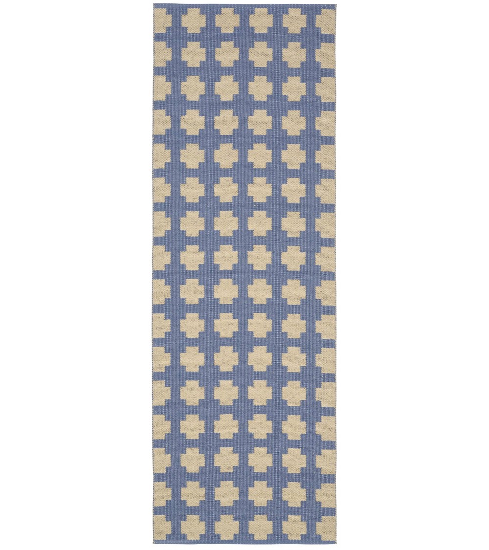 Paloma Vivid Blue - Scandinavian vinyl rug Brita Sweden cool vinyl rugs runner for kitchen washable outdoor rugs