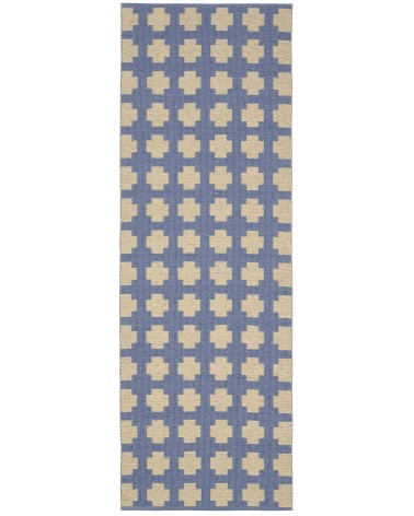 Paloma Vivid Blue - Scandinavian vinyl rug Brita Sweden cool vinyl rugs runner for kitchen washable outdoor rugs