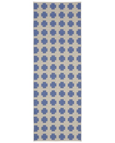 Paloma Vivid Blue - Scandinavian vinyl rug Brita Sweden cool vinyl rugs runner for kitchen washable outdoor rugs