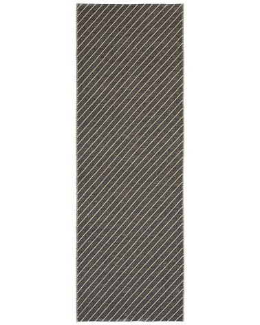 Ester Black - skandinavischer Vinyl Teppich Brita Sweden küchenteppich küchenläufer waschbar waschbarer outdoor teppich Teppi...