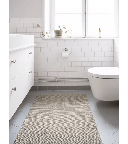 Strand Olive - Scandinavian vinyl rug Brita Sweden cool vinyl rugs runner for kitchen washable outdoor rugs