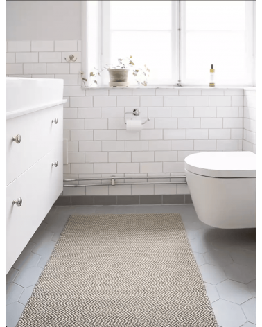 Strand Olive - skandinavischer Vinyl Teppich Brita Sweden küchenteppich küchenläufer waschbar waschbarer outdoor teppich Tepp...