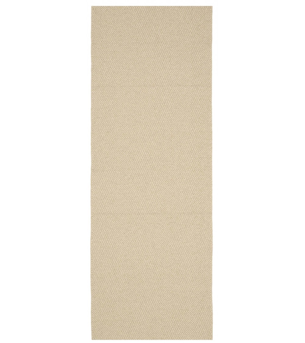 Strand Beige - Tapis scandinave en vinyle tissé Brita Sweden tapis scandinave en vinyle lavable en machine de cuisine exterie...