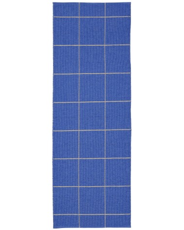 Ruth Cobalt - Scandinavian vinyl rug Brita Sweden cool vinyl rugs runner for kitchen washable outdoor rugs