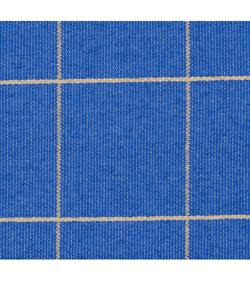 Ruth Cobalt - Scandinavian vinyl rug Brita Sweden cool vinyl rugs runner for kitchen washable outdoor rugs