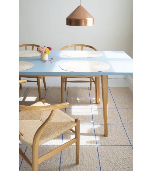 Ruth Cobalt - Tappeto in vinile scandinavo Brita Sweden passatoia tappeti da cucina lavabile in lavatrice per esterno