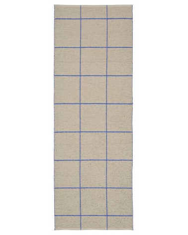 Ruth Cobalt - Tapis scandinave en vinyle tissé Brita Sweden tapis scandinave en vinyle lavable en machine de cuisine exterieu...