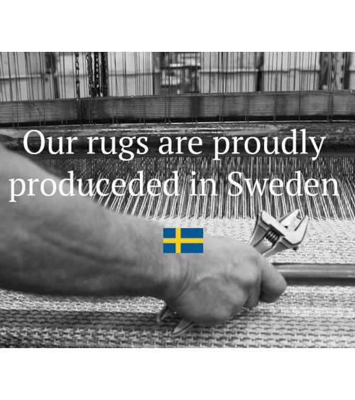 Ruth Sulphur - Scandinavian vinyl rug Brita Sweden cool vinyl rugs runner for kitchen washable outdoor rugs