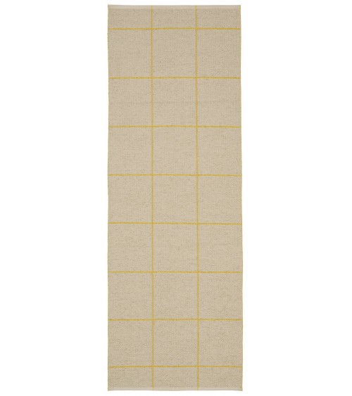 Ruth Sulphur - skandinavischer Vinyl Teppich Brita Sweden küchenteppich küchenläufer waschbar waschbarer outdoor teppich Tepp...