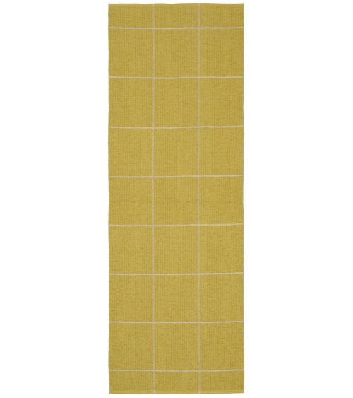 Ruth Sulphur - Scandinavian vinyl rug Brita Sweden cool vinyl rugs runner for kitchen washable outdoor rugs