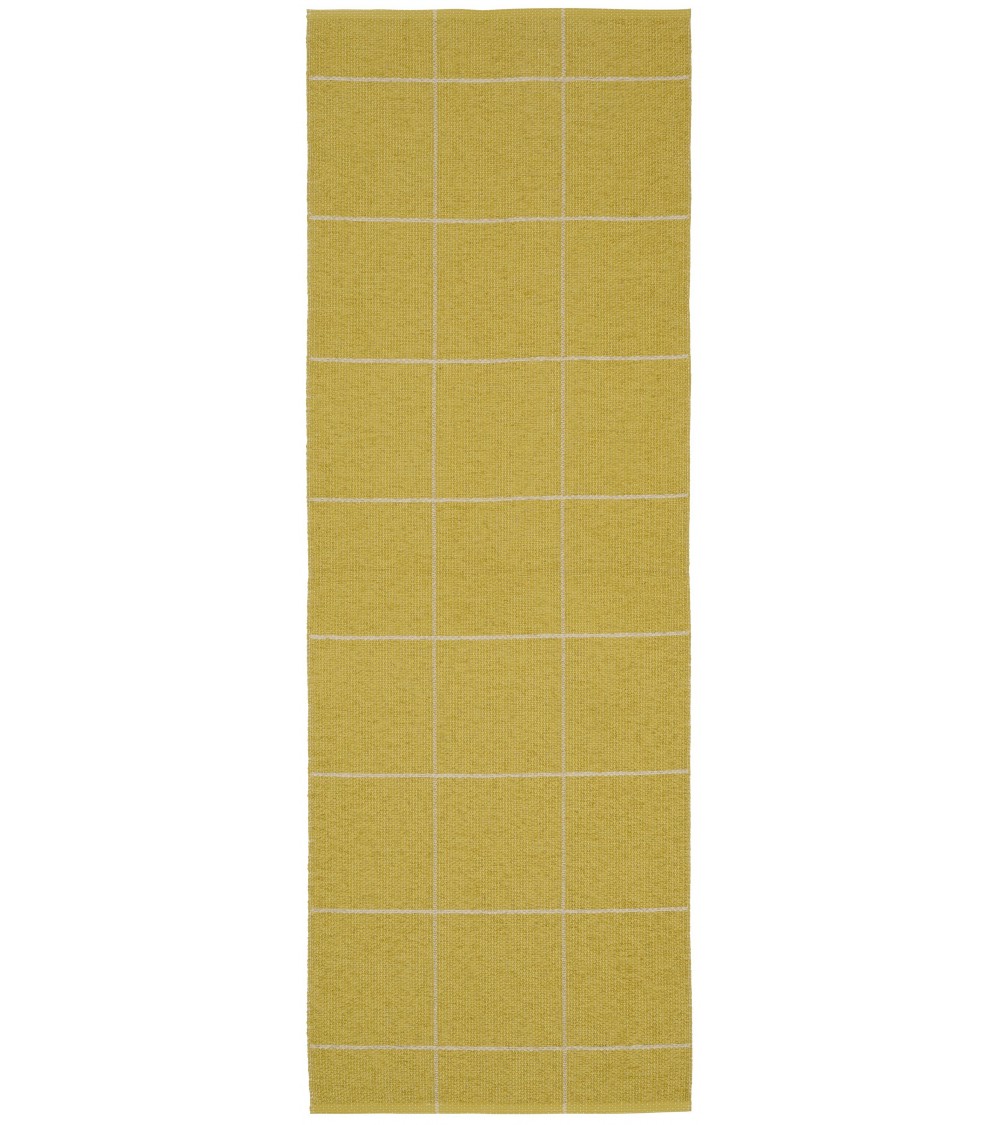 Ruth Sulphur - skandinavischer Vinyl Teppich Brita Sweden küchenteppich küchenläufer waschbar waschbarer outdoor teppich Tepp...