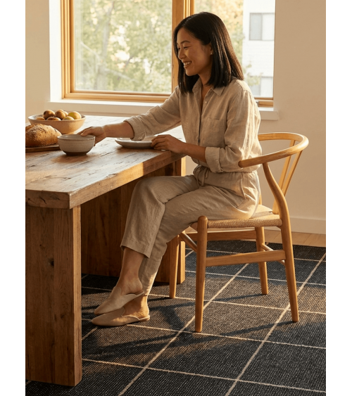 Ruth Beluga - skandinavischer Vinyl Teppich Brita Sweden küchenteppich küchenläufer waschbar waschbarer outdoor teppich Teppi...