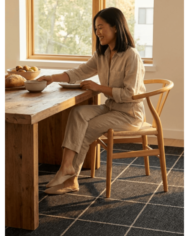 Ruth Beluga - Tappeto in vinile scandinavo Brita Sweden passatoia tappeti da cucina lavabile in lavatrice per esterno