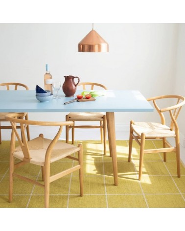 Ruth Sulphur - skandinavischer Vinyl Teppich Brita Sweden küchenteppich küchenläufer waschbar waschbarer outdoor teppich Tepp...