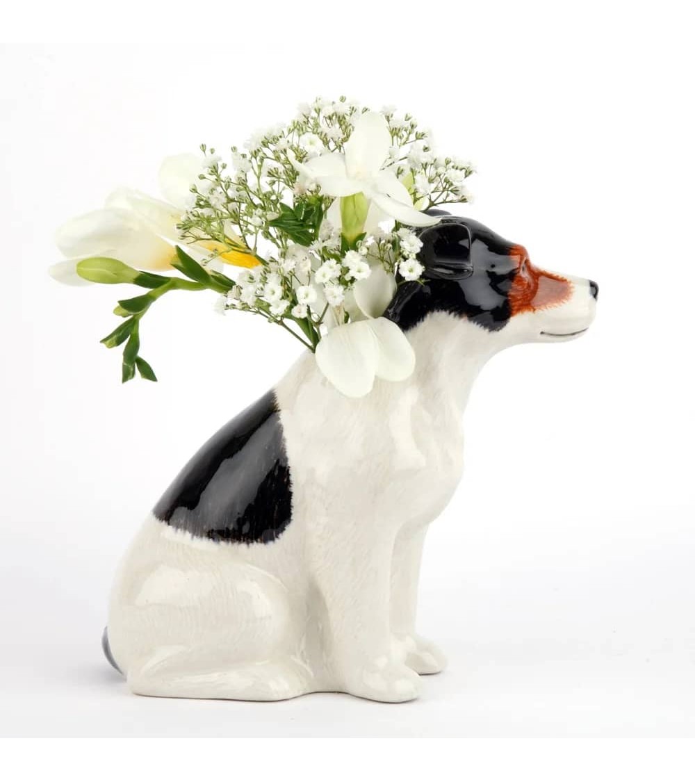 Jack Russel - Piccolo vaso in ceramica Quail Ceramics vasi eleganti per interni per fiori decorativi design kitatori svizzera