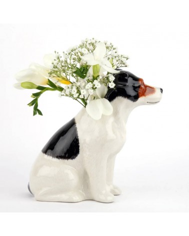 Jack Russel - Small Ceramic Flower Vase Quail Ceramics table flower living room vase kitatori switzerland