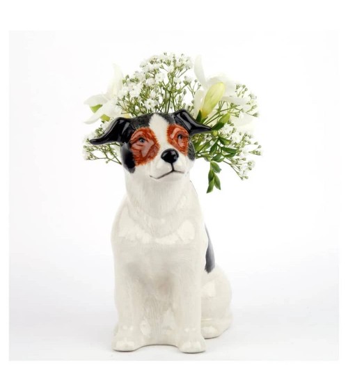 Jack Russel - kleine Vase aus Keramik Quail Ceramics vasen deko blumenvase blume vase design dekoration spezielle schöne kita...