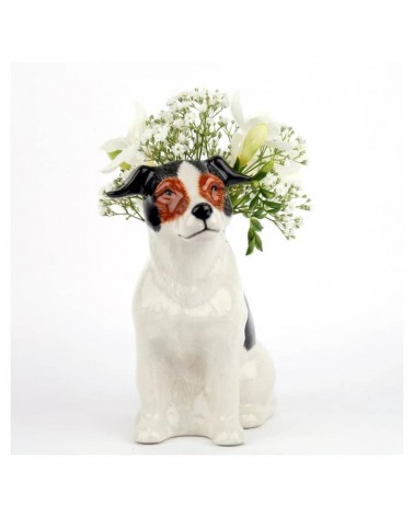 Jack Russel - Petit vase à fleurs en céramique Quail Ceramics design fleur décoratif original kitatori suisse