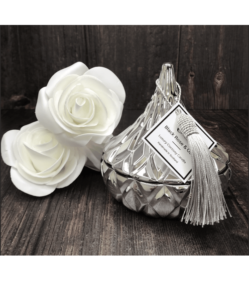 Schwarze Rose und Sandelholz - Luxe Raumduftkerze Beste Natürliche Duftkerzen im glas kaufen