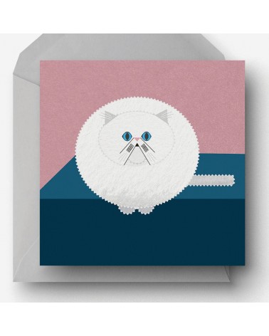 Perserkatze - Grusskarte Ellie Good illustration glückwunschkarte zur hochzeit geburt zum geburtstag kaufen