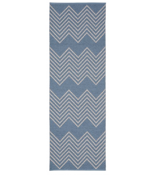 MINI Blue - skandinavischer Vinyl Teppich Brita Sweden küchenteppich küchenläufer waschbar waschbarer outdoor teppich Teppich...