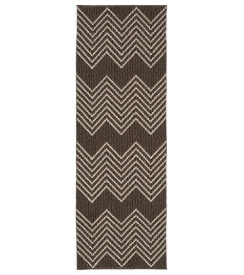 MINI Brown - Tappeto in vinile scandinavo Brita Sweden passatoia tappeti da cucina lavabile in lavatrice per esterno