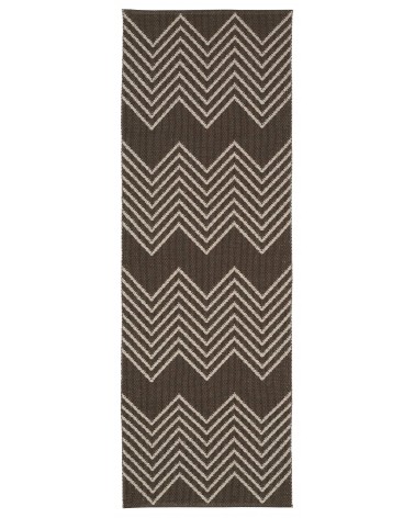 MINI Brown - Tapis scandinave en vinyle tissé Brita Sweden tapis scandinave en vinyle lavable en machine de cuisine exterieur...