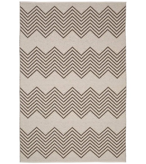 MINI Brown - Tapis scandinave en vinyle tissé Brita Sweden tapis scandinave en vinyle lavable en machine de cuisine exterieur...