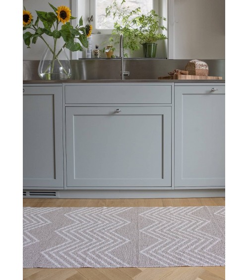 MINI Beige - Tappeto in vinile scandinavo Brita Sweden passatoia tappeti da cucina lavabile in lavatrice per esterno