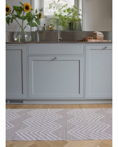 MINI Beige - Tappeto in vinile scandinavo Brita Sweden passatoia tappeti da cucina lavabile in lavatrice per esterno