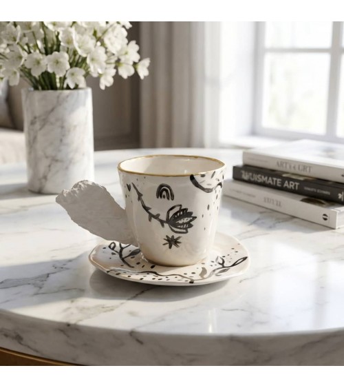 Tasse à café en porcelaine - Pupa x Maison Dejardin Maison Dejardin design à café thé cappuccino originale grande grosse orig...