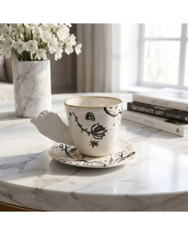 Tasse à café en porcelaine - Pupa x Maison Dejardin Maison Dejardin design à café thé cappuccino originale grande grosse orig...