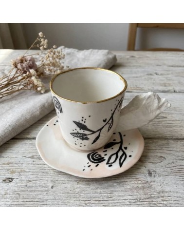 Tasse à café en porcelaine - Pupa x Maison Dejardin Maison Dejardin design à café thé cappuccino originale grande grosse orig...