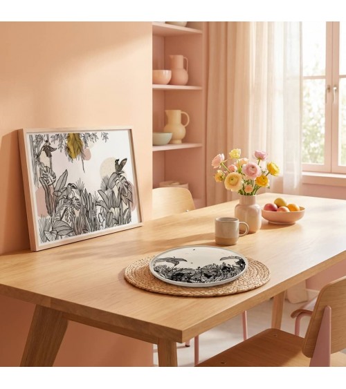 Porcelain Plate - Limited Edition Les Béguins by Pupa Maison Dejardin