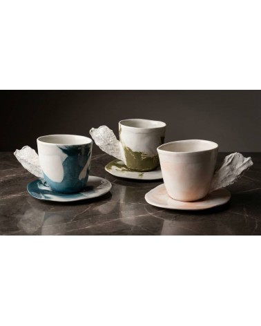 Tazza da caffè di porcellana - Vapor Verde Maison Dejardin caffè espresso tazza particolari