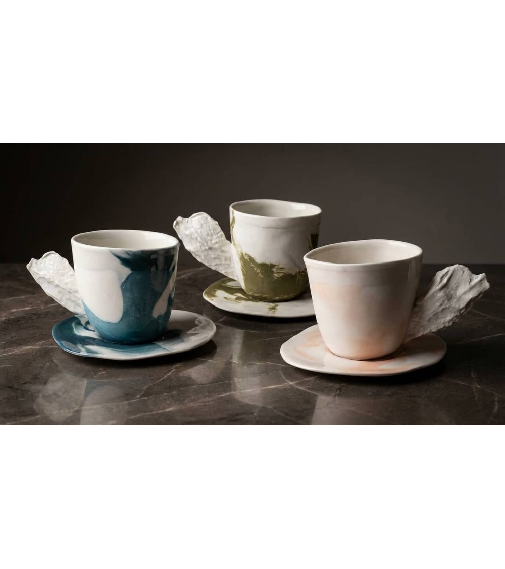 Tazza da caffè di porcellana - Vapor Rosa Maison Dejardin caffè espresso tazza particolari
