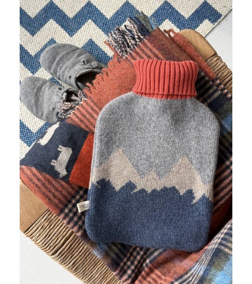 Navy Mountains - Bouillotte à eau déhoussable Catherine Tough longue originale haut de gamme luxe