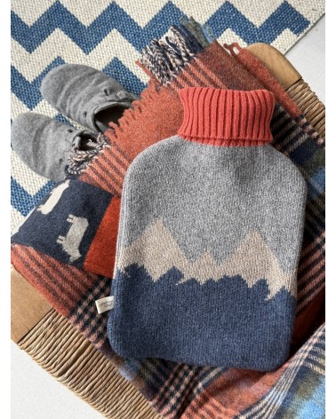 Navy Mountains - Hot water bottle with wool cover Catherine Tough best luxury cool nice cute portable