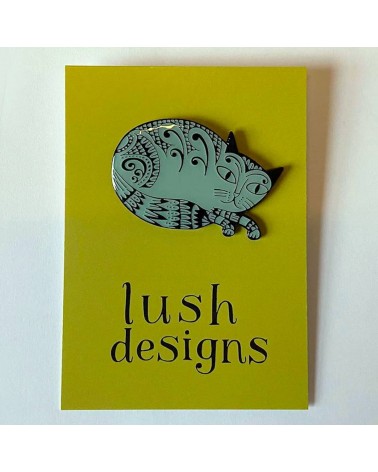 Kitty Pin Badge Lush Designs broches and pins hat pin badges collectible