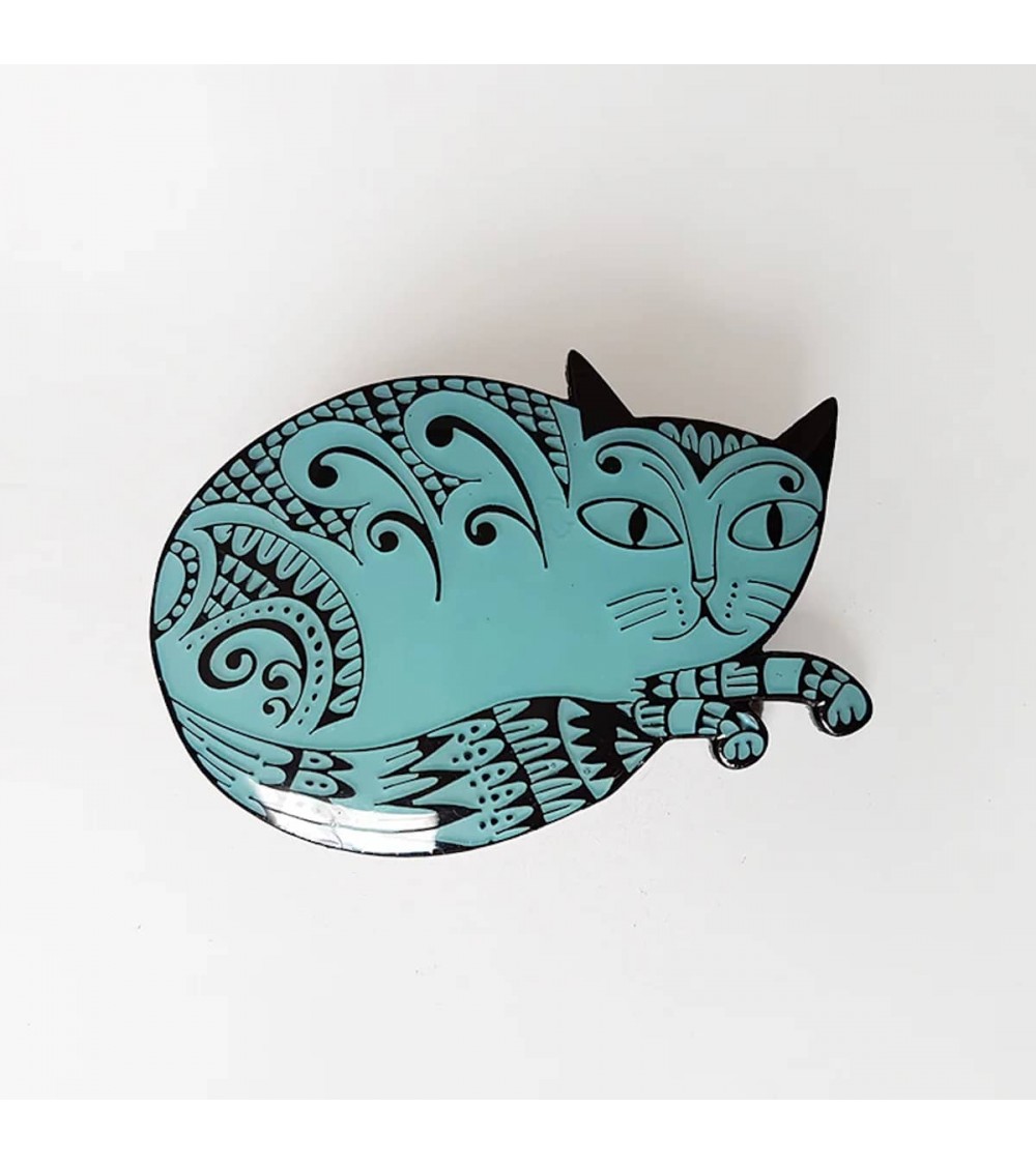 Broche Chat Lush Designs pins rare métal originaux bijoux suisse