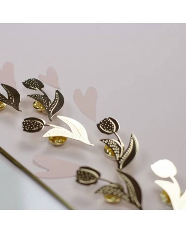 Anstecknadel Tulpen - Pin Anstecker aus vergoldetem Messing My Lovely Thing Anstecknadel Ansteckpins pins anstecknadeln kaufen