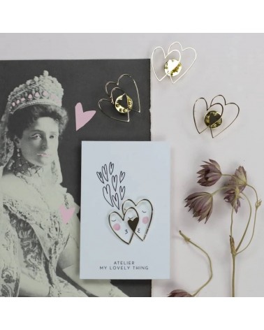 Love - Gold Brass Pin My Lovely Thing broches and pins hat pin badges collectible