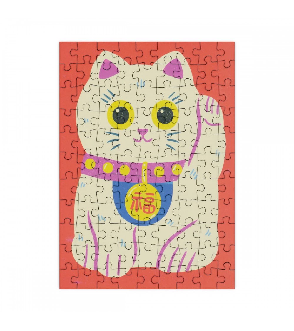 Lucky Cat - Mini Puzzle 99 pezzi Happily Puzzles Kitatori