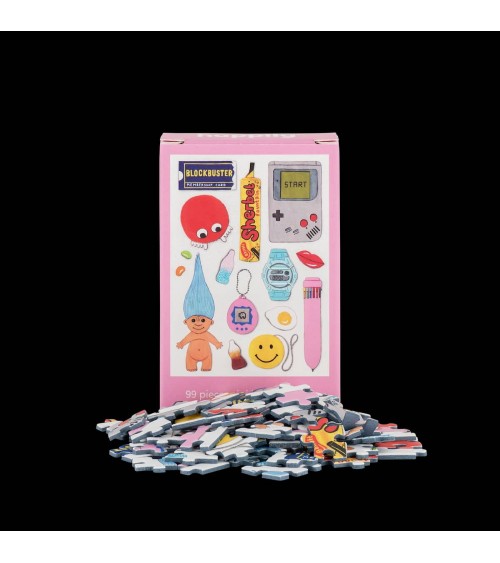 In the 90's - Mini Puzzle 99 pièces Happily Puzzles jeu de puzzle design original moderne cool
